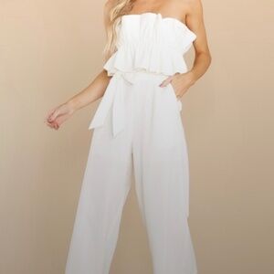 NWT Red Dress Boutique - White Jumpsuit